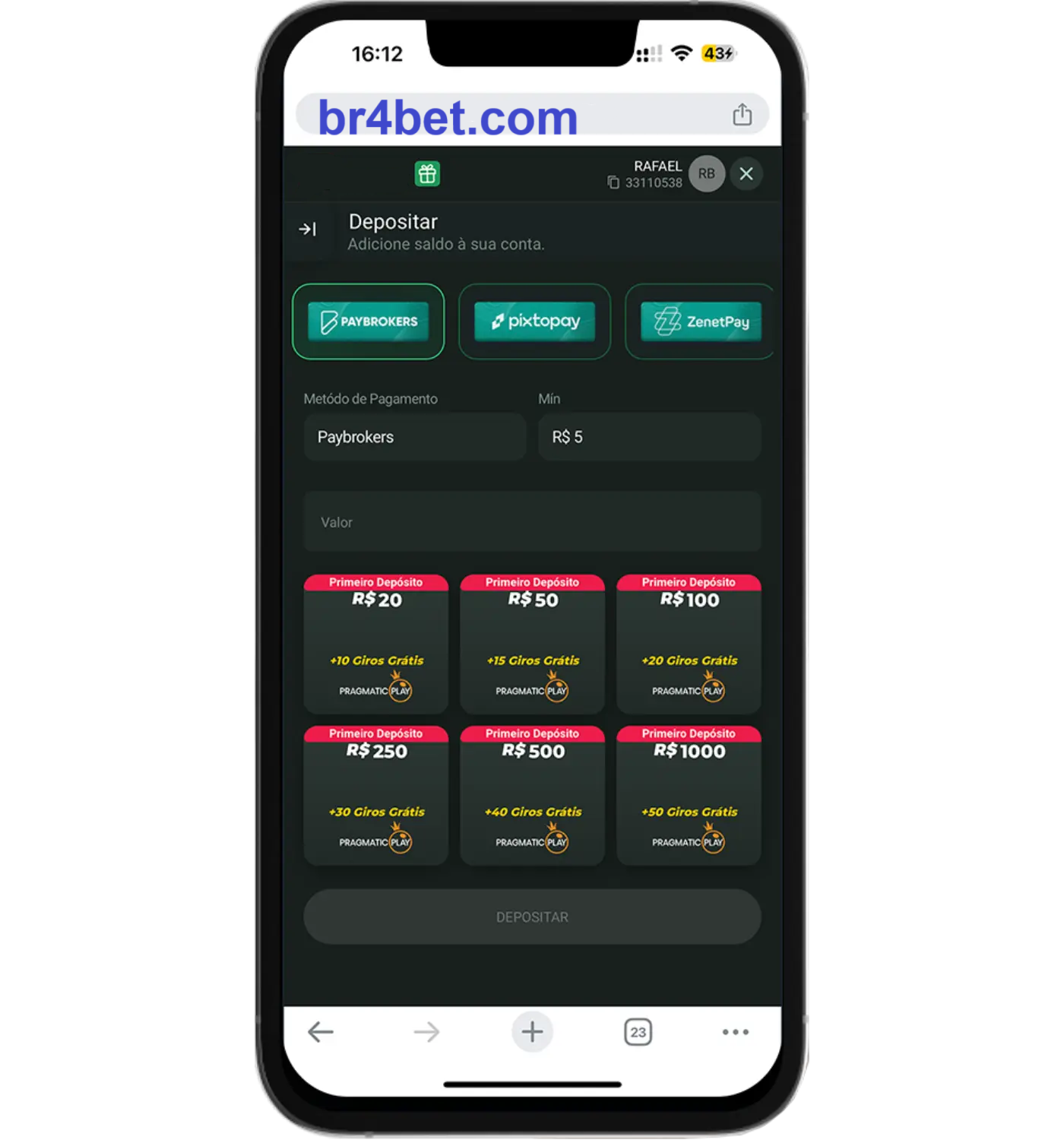 Baixe o aplicativo br4bet para jogar a qualquer momento